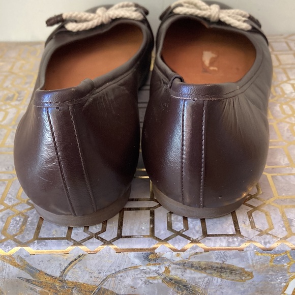 Hunter Brown Leather Dex Ballet Flats - Picture 5 of 9